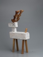 УЦЕНКА Сувенир "Олень" манговое дерево 25х14,5х43 см - Фото 4