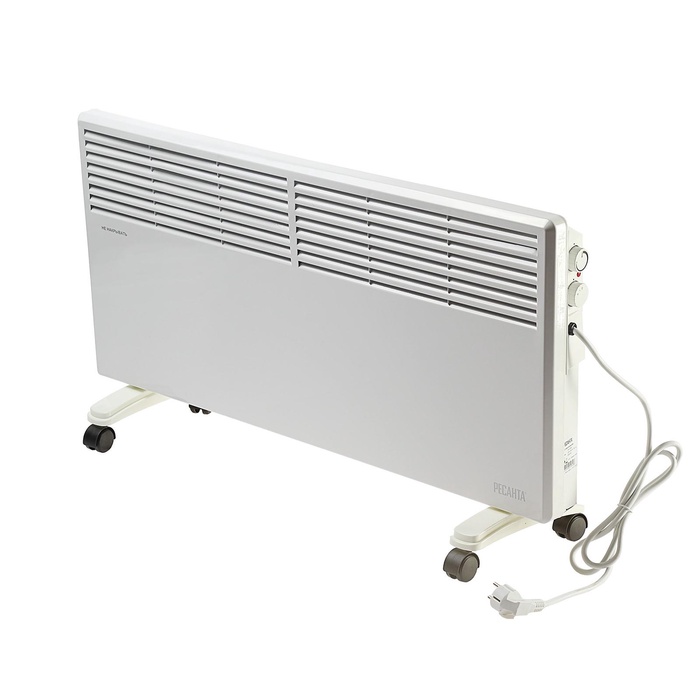 УЦЕНКА Обогреватель «Ресанта» ОК-2500, конвекторный, 2500 Вт, 25 м², колесики, белый - Фото 1