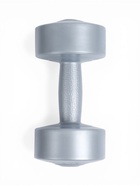 Гантели виниловые, 2 шт., 2 кг, серебристый металлик 11004522