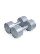 Гантели виниловые, 2 шт., 3 кг, серебристый металлик 11004523