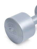 Гантели виниловые, 2 шт., 3 кг, серебристый металлик 11004523