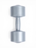 Гантели виниловые, 2 шт., 3 кг, серебристый металлик 11004523