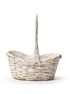 Корзина плетёная для хранения Mera, лоза, с ручкой, белая, набор 3 шт. - фото 809649334