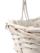 Корзина плетёная для хранения Mera, лоза, с ручкой, белая, набор 3 шт. - фото 809649335