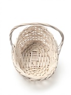 Корзина плетёная для хранения Mera, лоза, с ручкой, белая, набор 3 шт. - фото 809649338