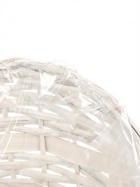 Корзина плетёная для хранения Mera, лоза, с ручкой, белая, набор 3 шт. - фото 809649339