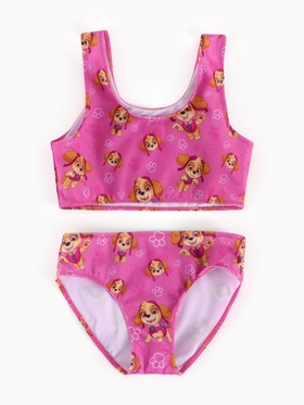 Купальник для девочки раздельный, «Щенячий патруль», рост 98-104 см