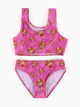 Купальник для девочки раздельный, «Щенячий патруль», рост 110-116 см