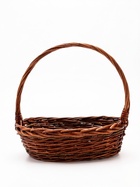 Корзина плетеная (ива), 40*30 H12 HH37 b30*23, 32*26 H10 HH32 b26*20, 2 шт., коричневый 1101666 - фото 809649398