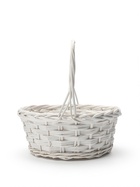 Набор корзин плетеных (ива): D40xH175/40см, D34xH15/35см, 2 шт, белый - фото 809649409