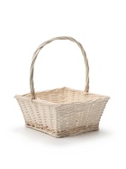 Набор корзин плетеных (ива), 30*30*14*38 см, 25*25*12*33 см, 20*20*10*28 см, 3 шт., белый 1101 - Фото 3