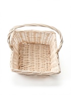 Набор корзин плетеных (ива), 30*30*14*38 см, 25*25*12*33 см, 20*20*10*28 см, 3 шт., белый 1101 - Фото 8