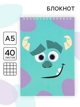 Блокнот А5, 40 листов «Монстрик»