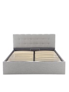 Кровать двуспальная «Гертруда», с подъёмным механизмом, 1600×2000 мм, рогожка, цвет серый - Фото 4