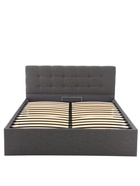 Кровать двуспальная «Гертруда», с подъёмным механизмом, 1600×2000 мм, рогожка, цвет графит - Фото 4