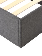 Кровать двуспальная «Гертруда», с подъёмным механизмом, 1600×2000 мм, рогожка, цвет графит - Фото 5