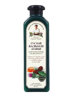Бальзам для волос «Укрепление, сила и рост» «Рецепты бабушки Агафьи», 350 мл