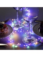 УЦЕНКА Гирлянда «Мишура» 1 м, роса, IP20, серебристая нить, 100 LED, 2 режима, от батареек АА×3, свечение мульти - Фото 5