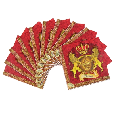 Салфетки «Королевский», 33 × 33 см, набор 10 шт