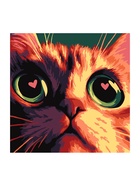 Картина по номерам «Кото-любовь», 20 х 20 см - Фото 1