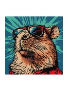 Картина по номерам «Крутая капибара», 20 х 20 см - Фото 1