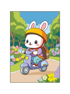 Картина по номерам «Зайчик в парке», 20 х 30 см