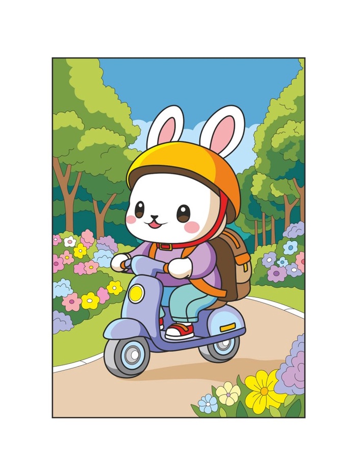 Картина по номерам для малышей на картоне 20х30 