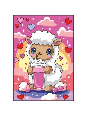 Картина по номерам «Милая овечка», 20 х 30 см