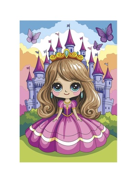 Картина по номерам на холсте «Маленькая принцесса», 20×30 см