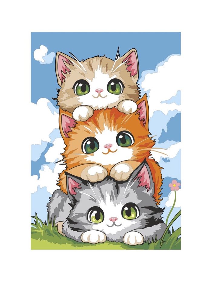 Картина по номерам на холсте 20*30 см 