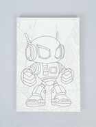 Картина по номерам на холсте «Нео-робот», 20×30 см - Фото 3