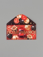 Конверт для денег «Поздравляю!», 16.5×8 см, красный - Фото 5