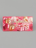 Конверт для денег «Поздравляем!», 16.5×8 см, розовый, золотой - Фото 3