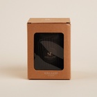 УЦЕНКА Стакан с крышкой 250мл 9,5х9,5х12,5 см, цвет коричневый - Фото 6