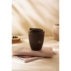 УЦЕНКА Стакан с крышкой 250мл 9,5х9,5х12,5 см, цвет коричневый - Фото 8