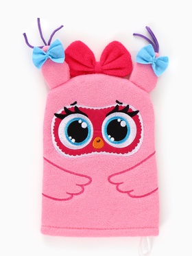 Мочалка детская для купания «Крокодильчик Кроки», варежка, из махры, ЦЫП-ЦЫП