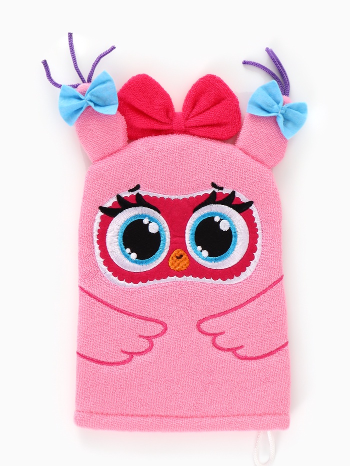 Мочалка детская для купания «Крокодильчик Кроки», варежка, из махры, ЦЫП-ЦЫП - Фото 1