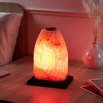 УЦЕНКА Соляная лампа "Гора Вулкан", цельный кристалл, 22 см