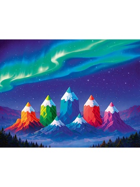 Папка с ручками Calligrata «Сияние», А4, 70 мм, 350×270, текстиль