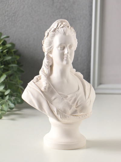 Бюст «Екатерина II», фигура гипс, 21 см, белый