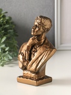 Бюст «Есенин», фигурка гипс, 16 см, под бронзу - Фото 4