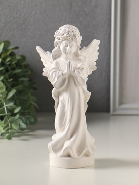 Фигурка гипс «Ангел», 19 см, белый