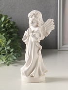 Фигурка гипс «Ангел», 19 см, белый - фото 809650535