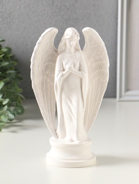 Фигура гипс «Ангел печальный», 20 см, белый
