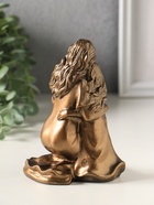 Фигура гипс «Нежность матери», 14 см, бронза - фото 809650570