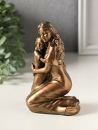 Фигура гипс «Нежность матери», 14 см, бронза - фото 809650571