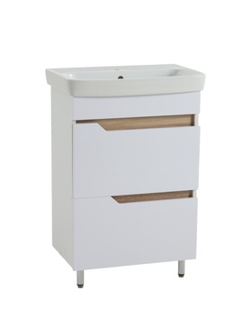 Комплект мебели для ванной комнаты «Анталия», тумба с раковиной, цвет белый