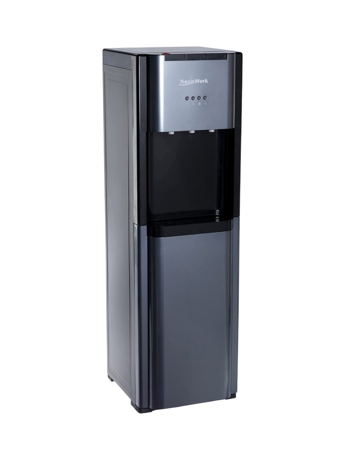 Кулер для воды Aqua Work J-44LDS, нагрев, охлаждение, нижняя загрузка, тёмно-серый - Фото 1