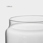 УЦЕНКА Банка для сыпучих продуктов с бамбуковой крышкой "Эко" 2 л, 12х20 см - Фото 4