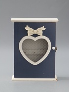 УЦЕНКА Ключница настенная «Сердце с бантом», дерево, 21×26×7 см - Фото 1